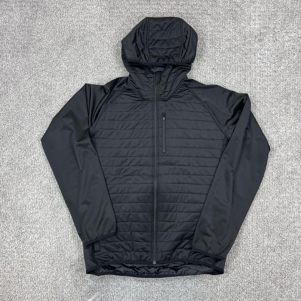 ZYIA Active Solitude Jacket Mens 2XL Black Hooded Softshell Insulated Puffer